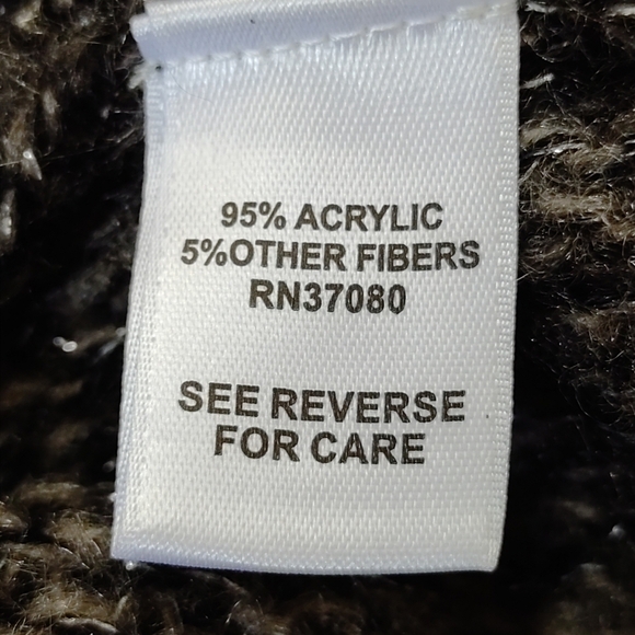 Cato Women's Gray Black Silver Sweater Size L - Picture 9 of 9